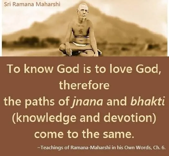 Meme - To know God is to love God, therefore the paths of jnana and bhakti
