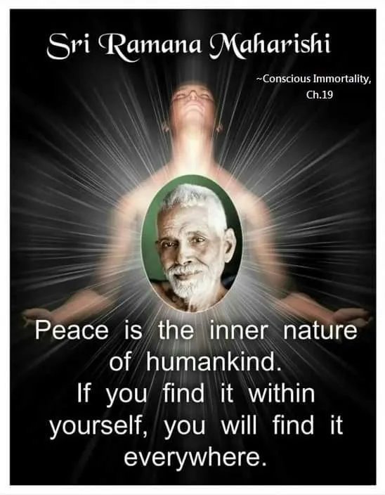 Peace is the inner nature of humankind