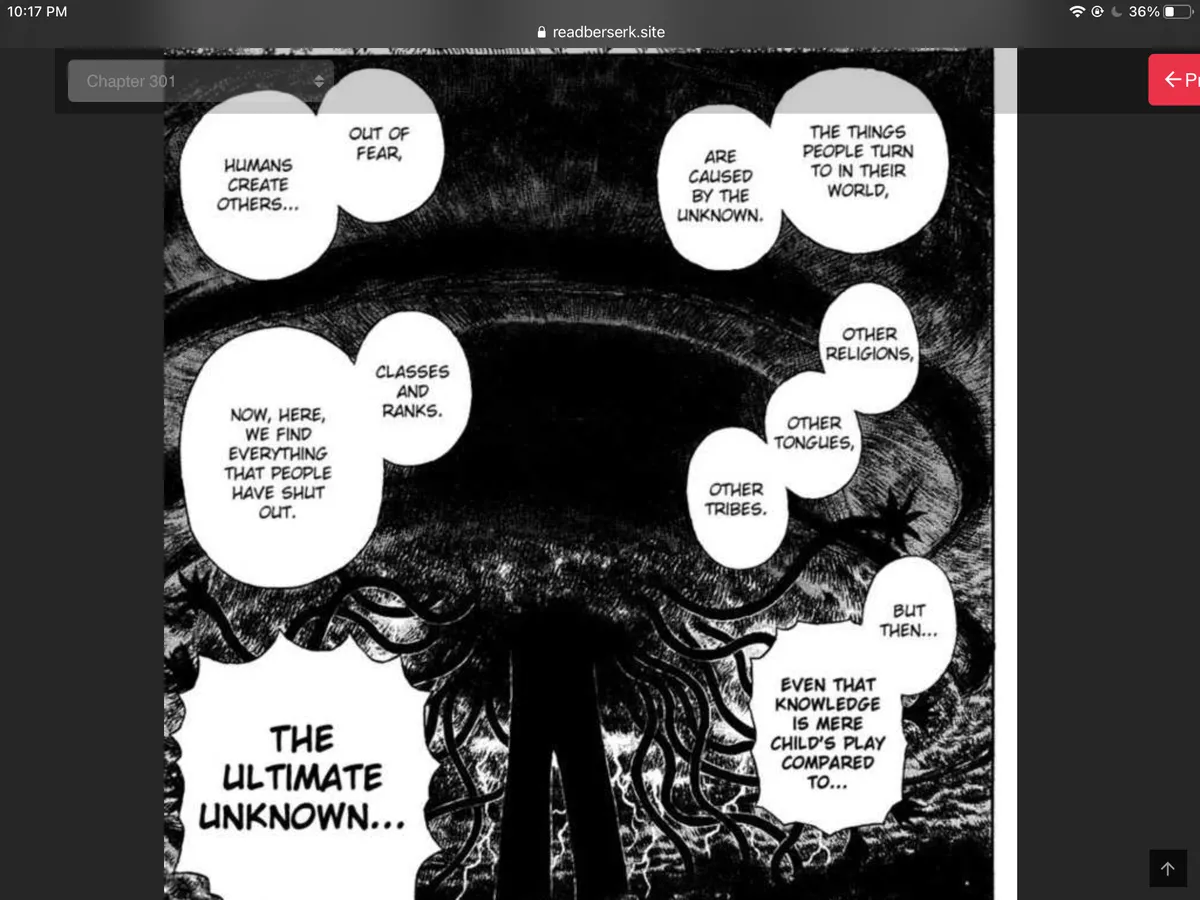 The ultimate unknown